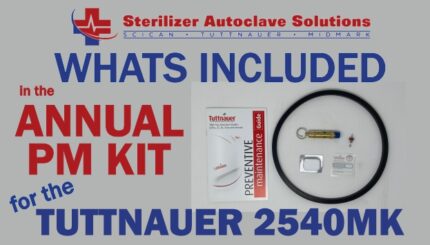 This is whats included in a Tuttnauer 2540MK annual pm kit.