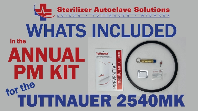 This is whats included in a Tuttnauer 2540MK annual pm kit.