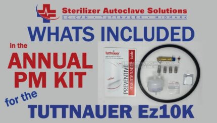 This is whats included in a Tuttnauer EZ10K annual pm kit.