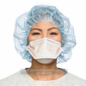 Halyard Fluidshield N95 Particulate Filter Respirator and Surgical Mask front view.