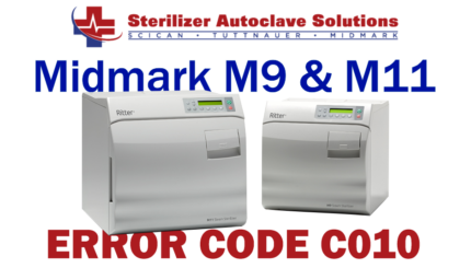 This article explains the possible causes and solutions to a Midmark M9-M11 New Style autoclave Error Code C010.