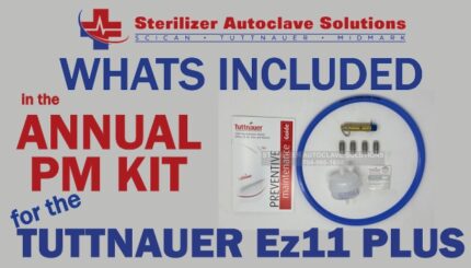 This is whats included in a Tuttnauer EZ11 PLUS annual pm kit.