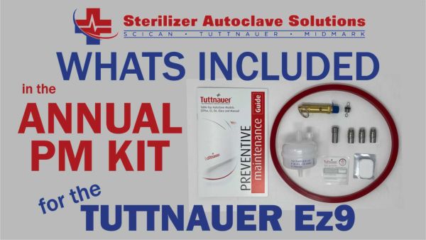 This is whats included in a Tuttnauer EZ9 annual pm kit.