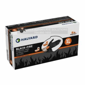 Box of 140 EXTRA LARGE Halyard *Black-Fire* Nitrile Exam Gloves 44759