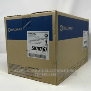 This is a case of 2000 Medium Halyard Sterling Nitrile Exam gloves 50707