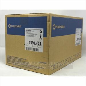 This is a case of 3000 Small Halyard Aquasoft Nitrile Exam gloves 43933