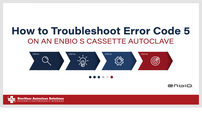 How to Troubleshoot Error Code 5 on an Enbio S Cassette Autoclave