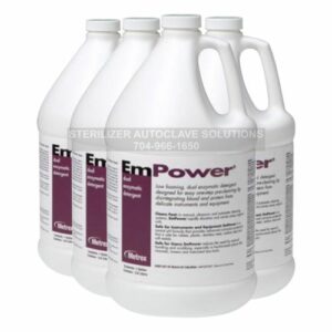 This is a 4 gallon case of Metrex EmPower Dual Enzymatic Detergent OEM 10-4100