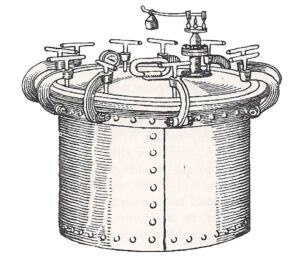 This is the autoclave invented by Charles Chamberland