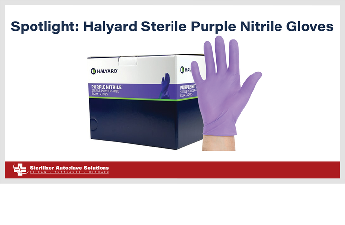 Spotlight: Halyard Purple Nitrile Sterile Exam Gloves