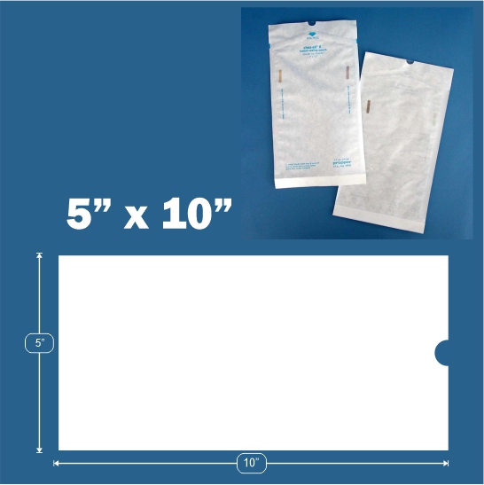 Propper Chex-All instant sealing sterilization pouches 5” x 10”