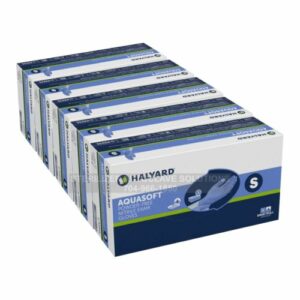 5 Boxes of 300 SMALL Halyard Aquasoft Nitrile 43933 gloves.