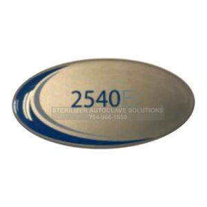 Tuttnauer 2540E Door Label OEM LAB048-0272