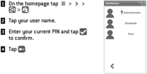 This is the first half of the W&H Lexa PIN number change instructions.