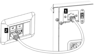 This is the LAN connection graphic of the W&H Lexa.