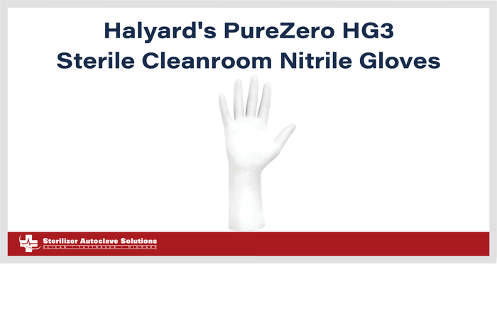 Halyard's PureZero HG3 Sterile Cleanroom Nitrile Gloves.