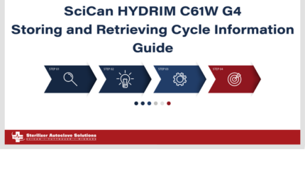 SciCan HYDRIM C61W G4 Storing and Retrieving Cycle Information Guide.