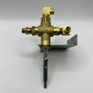 This is a Tuttnauer 1730MKV Multivalve w/o Microswitch Short Shaft OEM CMT173-002.