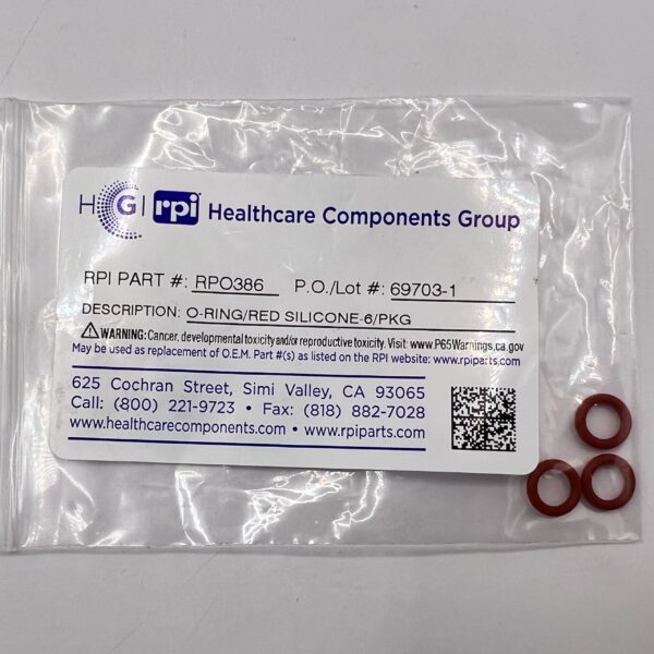 This is a Tuttnauer RPI Drain Valve Assembly Small O-ring - Pack of 6 RPO386.