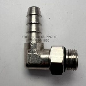 This is a Tuttnauer RPI Swivel Elbow (6MM BARB x 1/8" MALE BSPP) RPF811.