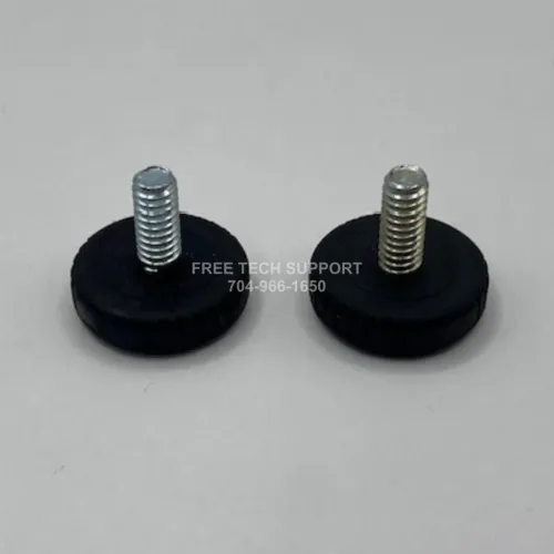 Tuttnauer rubber threaded rear leg set of 2 standing OEM 04010005