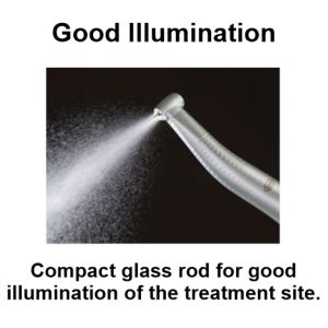 W&H uses a compact glass rod for good illumination of the treatment site.