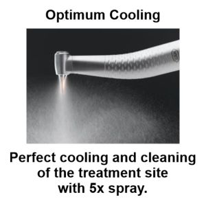 This W&H dental handpiece has the amazing 5x cooling.