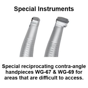 W&H offers special instruments for areas that are difficult to access.