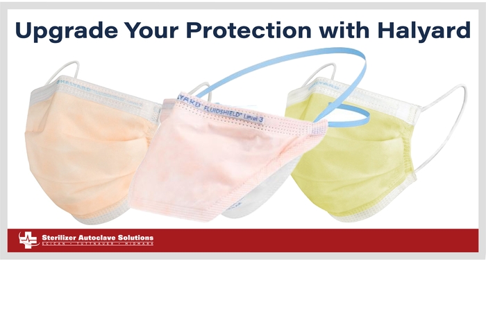 This is the thumbnail that shows you you can upgrade your protection with Halyard masks.