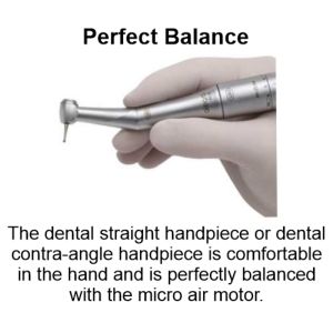 This W&H handpiece is designed for perfect balance in the hand.