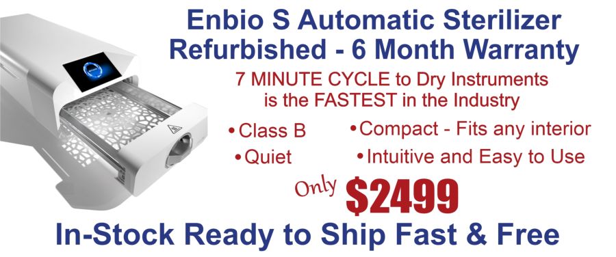 Refurbished Enbio S Automatic Sterilizer with 6 Month Warranty only $2499