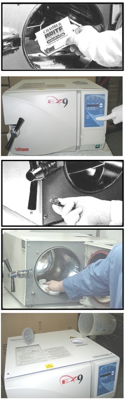 This is the Tuttnauer EZ9 Chamber Brite cleaning graphic.