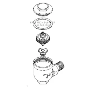 AMT187 AMSCO Steris RPI STEAM TRAP ASSY