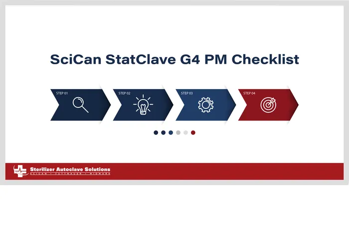 This is the SciCan StatClave G4 PM Checklist.