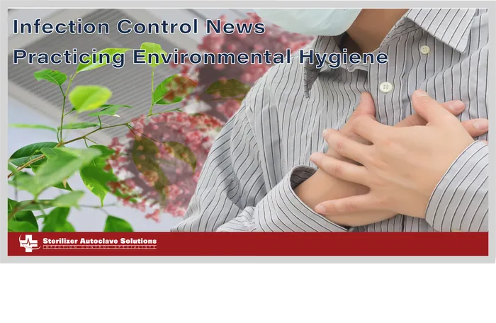 This is the thumbnail graphic for the infection control news article that goes over practicing environmental hygiene.