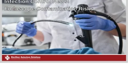 This is the thumbnail graphic for this article that shows a doctor holding an endoscope with the title of the article.