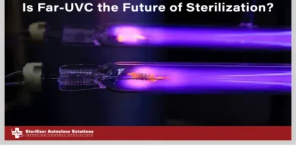This is the thumbnail of the article that shows the title "Is Far-UVC the future of sterilization?"