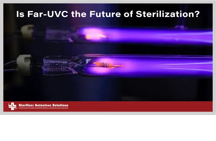This is the thumbnail of the article that shows the title "Is Far-UVC the future of sterilization?"
