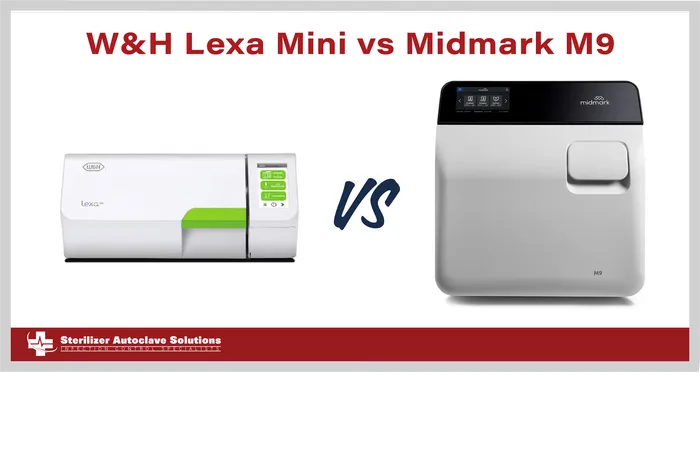 This is a thumbnail graphic for this blog that shows a W&H Lexa Mini and a Midmark M9 autoclave.