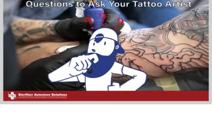 This is the thumbnail graphic for the article titled "Questions to Ask Your Tattoo Artist"