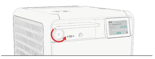 This is the air filter removal diagram for the Tuttnauer T-Edge 11S TVET Edition