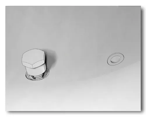 This is the chamber drain filter of the Tuttnauer T-Edge 11S TVET Edition
