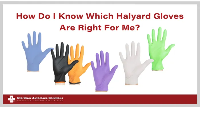 This is a graphic with Halyard gloves on it.