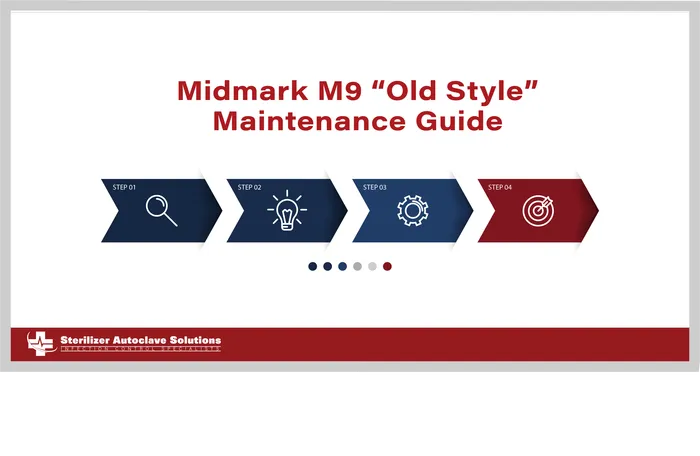 This graphic states that this article is about the Midmark M9 "Old Style Maintenance Guide"
