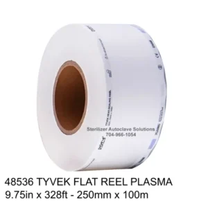 1 flat reel of 48536 Halyard Heat Seal Tyvek Sterilization pouch film.
