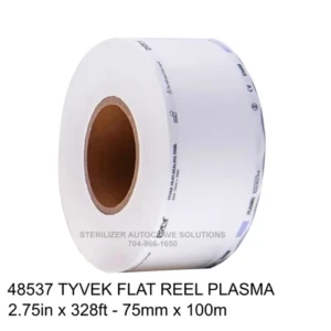 1 flat reel of 48537 Halyard Heat Seal Tyvek Sterilization pouch film.