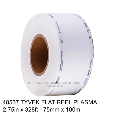 1 flat reel of 48537 Halyard Heat Seal Tyvek Sterilization pouch film.