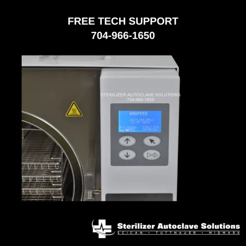 Flight Dental Systems Clave23+ Sterilizer Autoclave close-up showing the display