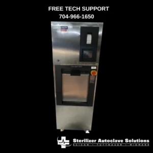 This is the front view of a refurbished Steris Amsco Model V116 Steam Sterilizer