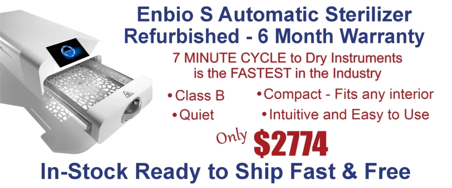 Refurbished Enbio S Automatic Sterilizer with 6 Month Warranty only $2774